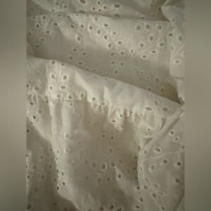 Blu Royal White Cotton Eyelet Maxi Dress Size 6 Boho Summer